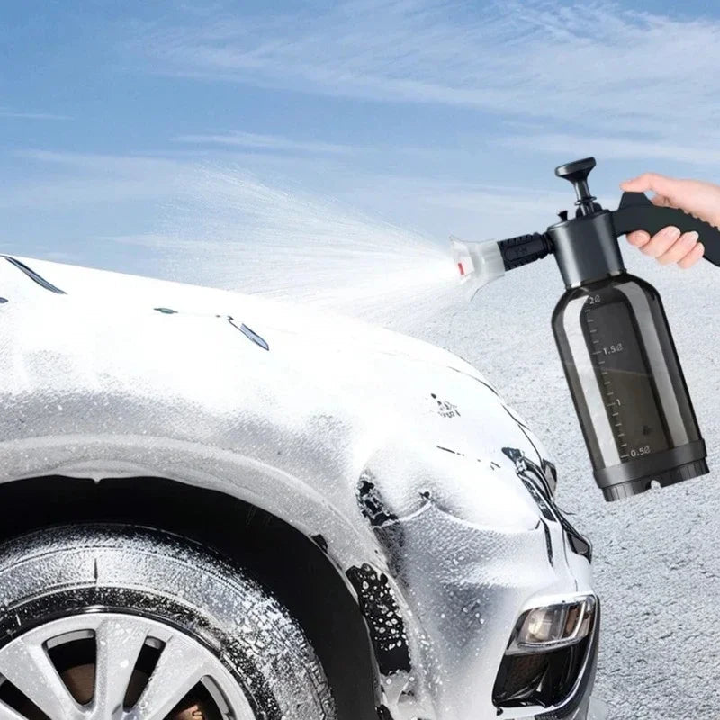 2L Pressurized Foam Sprayer – 2 Nozzles for Car & Garden Cleaning - Smiles shop