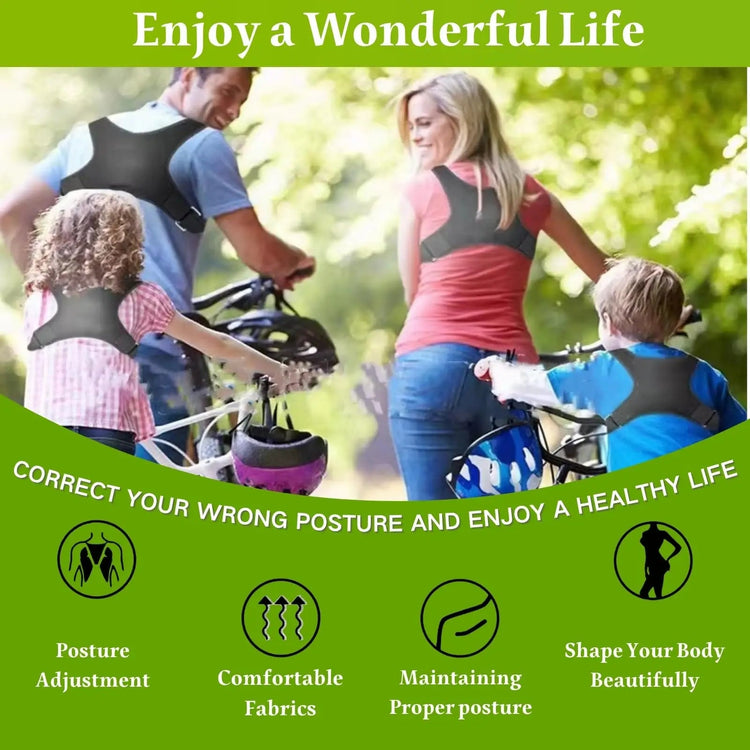 Adjustable Posture Corrector Back Brace – Breathable Ergonomic Support - Smiles shop