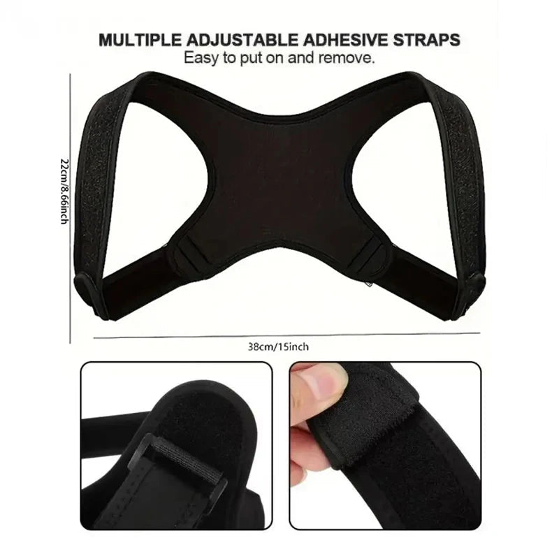 Adjustable Posture Corrector Back Brace – Breathable Ergonomic Support - Smiles shop