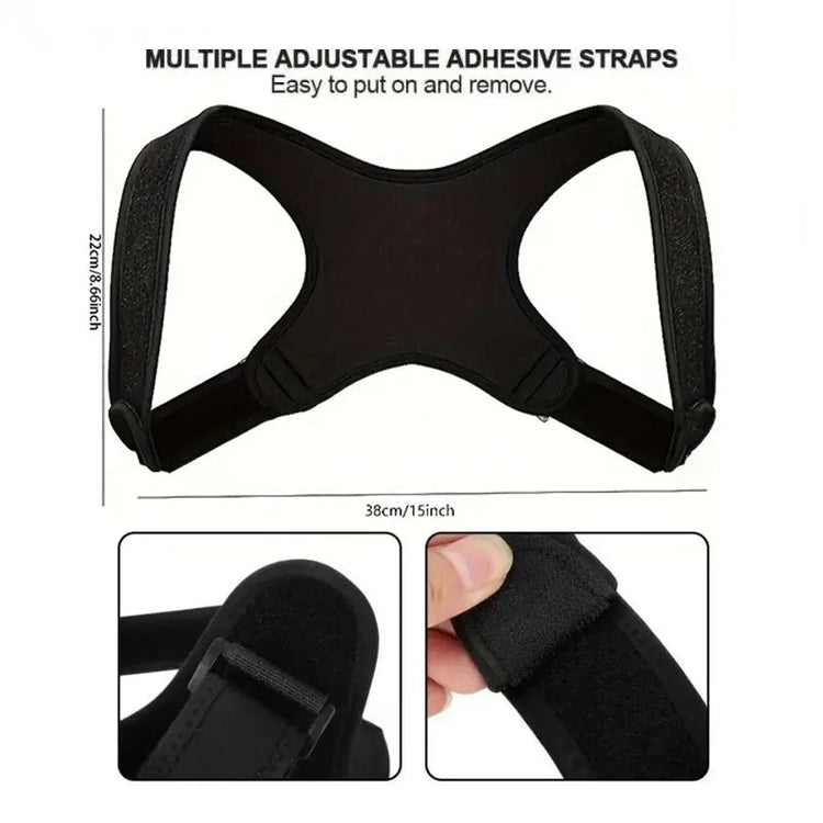 Adjustable Posture Corrector Back Brace – Breathable Ergonomic Support - Smiles shop
