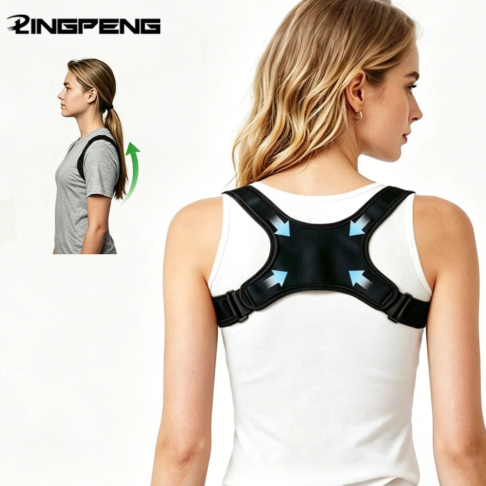 Adjustable Posture Corrector Back Brace – Breathable Ergonomic Support - Smiles shop