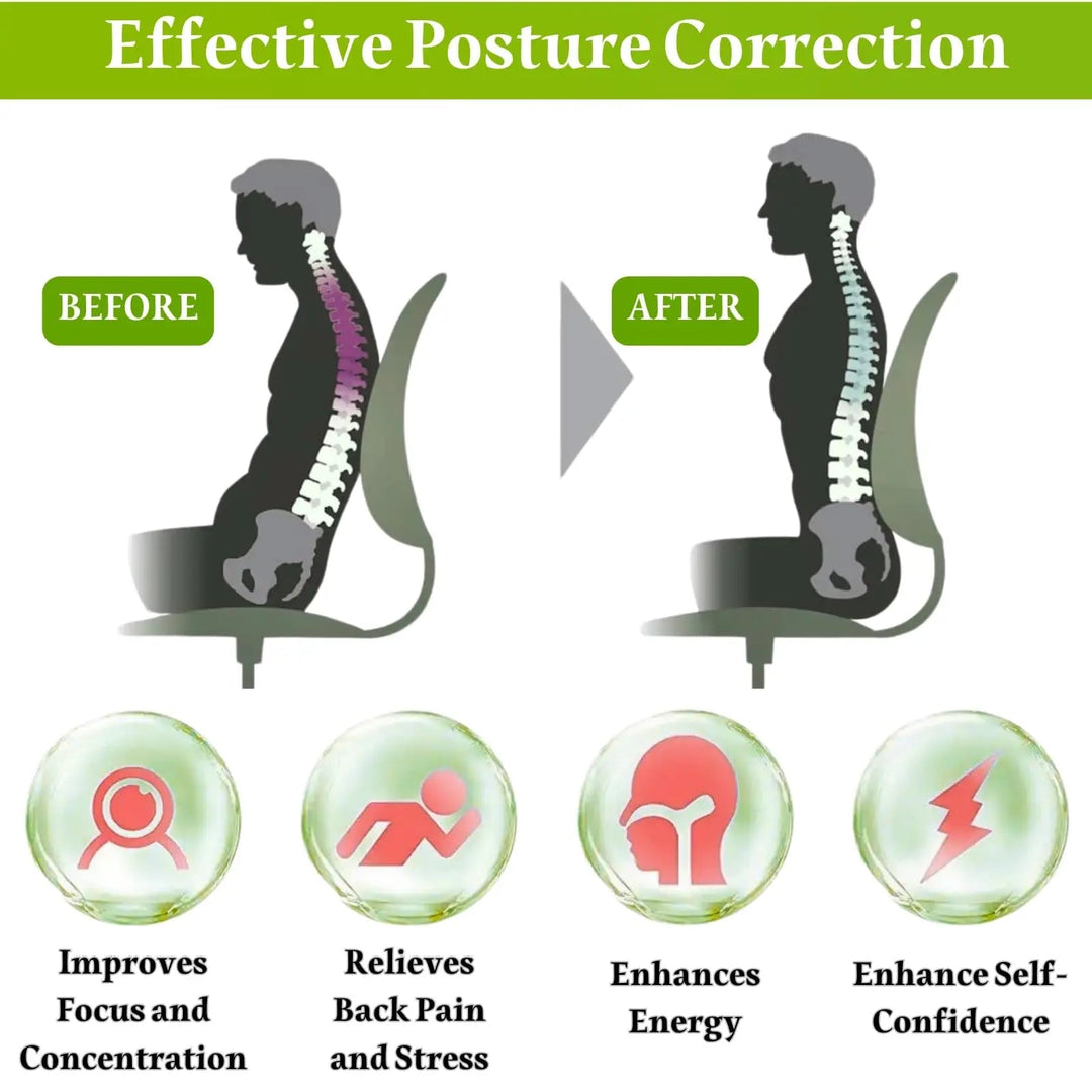 Adjustable Posture Corrector Back Brace – Breathable Ergonomic Support - Smiles shop