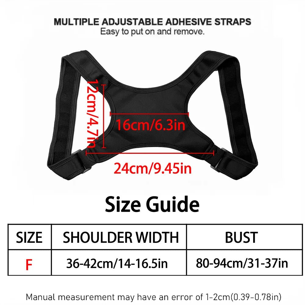 Adjustable Posture Corrector Back Brace – Breathable Ergonomic Support - Smiles shop