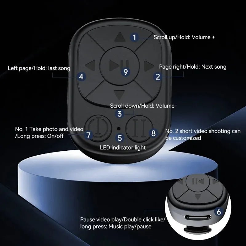 Bague Télécommande Bluetooth – Scroller TikTok & Déclencheur Photo - Smiles shop