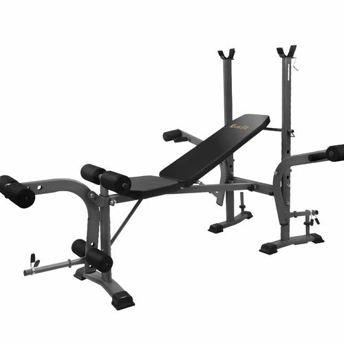 Banc de Musculation Multistation Everfit 7-en-1 – 200kg, Acier, Inclinable, Extensions Jambes - Smiles shop