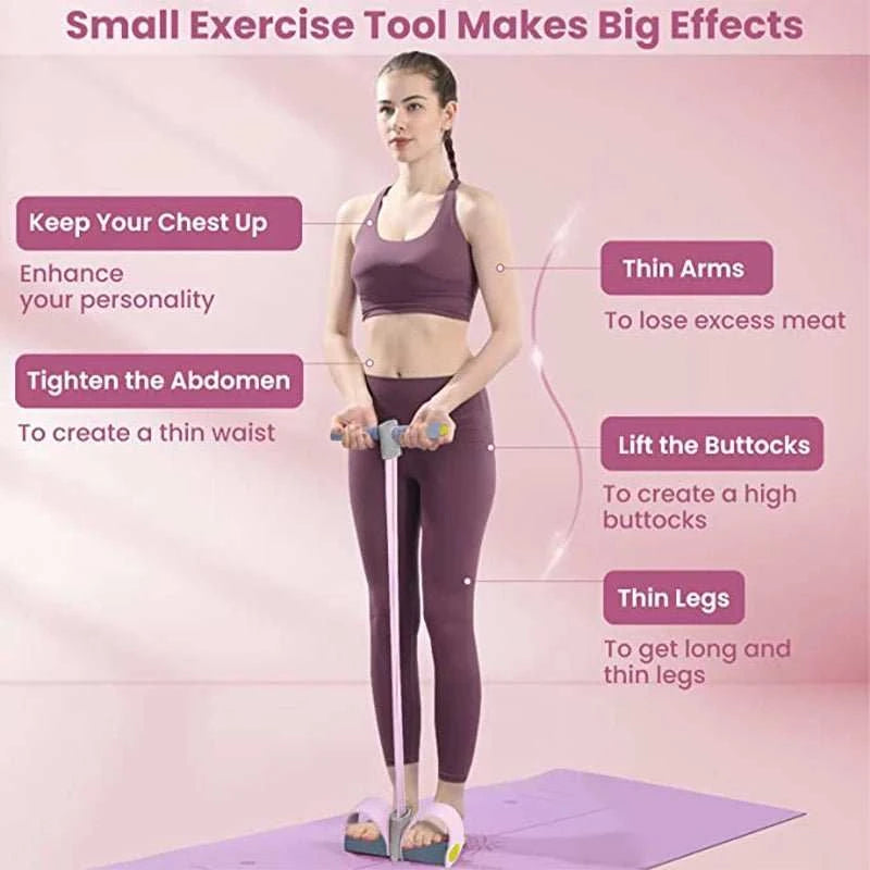 Bandes de Résistance avec Pédale – Kit Fitness Complet 4 Tubes - Smiles shop