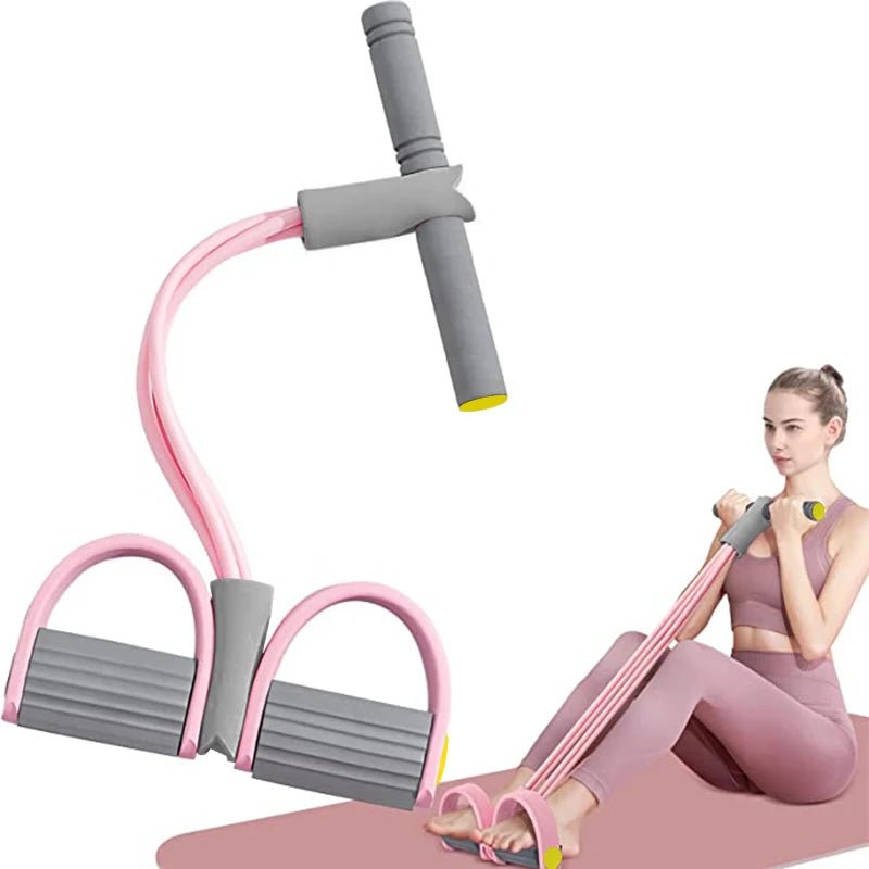 Bandes de Résistance avec Pédale – Kit Fitness Complet 4 Tubes - Smiles shop