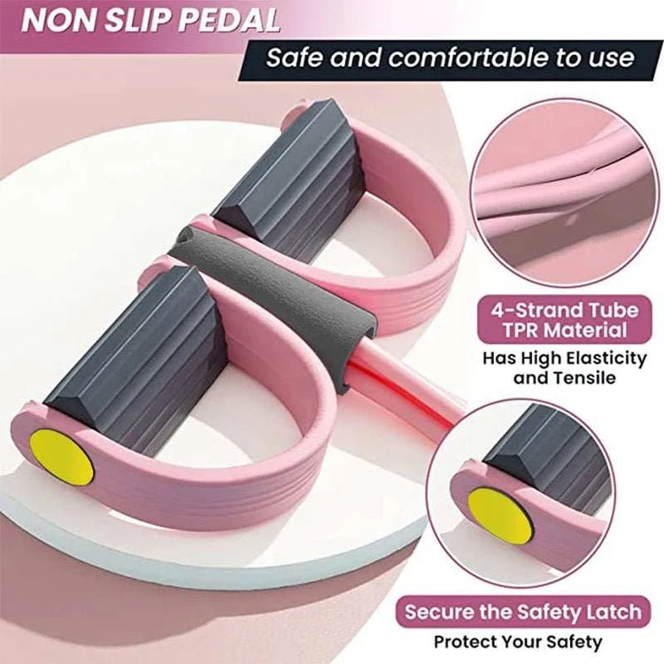 Bandes de Résistance avec Pédale – Kit Fitness Complet 4 Tubes - Smiles shop