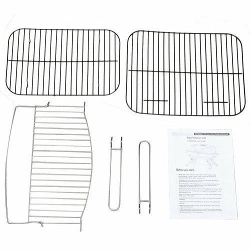 Barbecue Portable Pliable au Charbon – 3-4 Personnes, Grille Porcelaine, Camping & Pique-Nique - Smiles shop