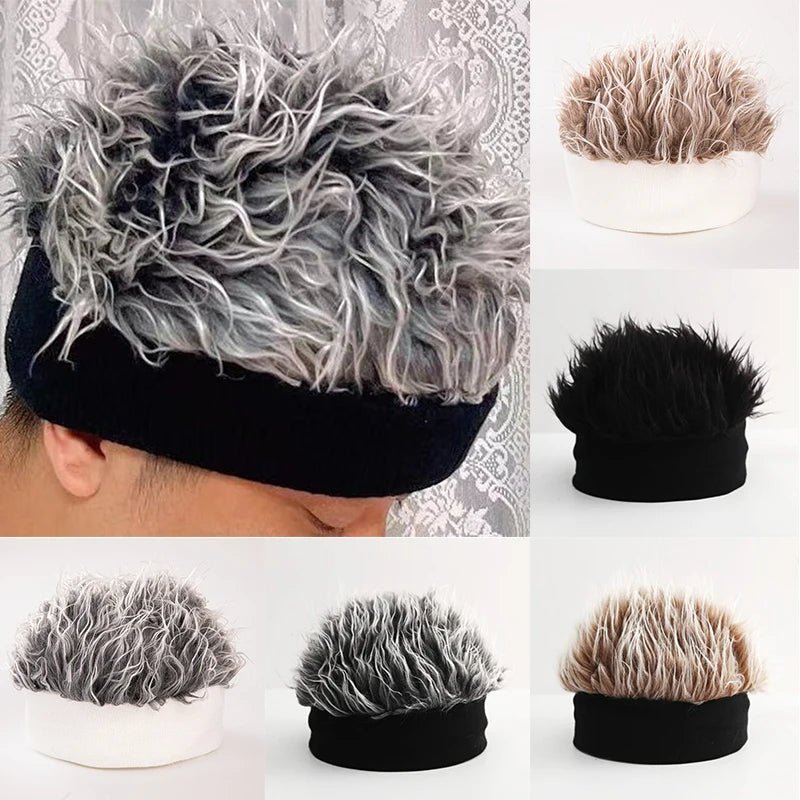 Bonnet Perruque Fantaisie Unisexe – Faux Cheveux Hérissés Style Hip Hop & Déguisement - Smiles shop