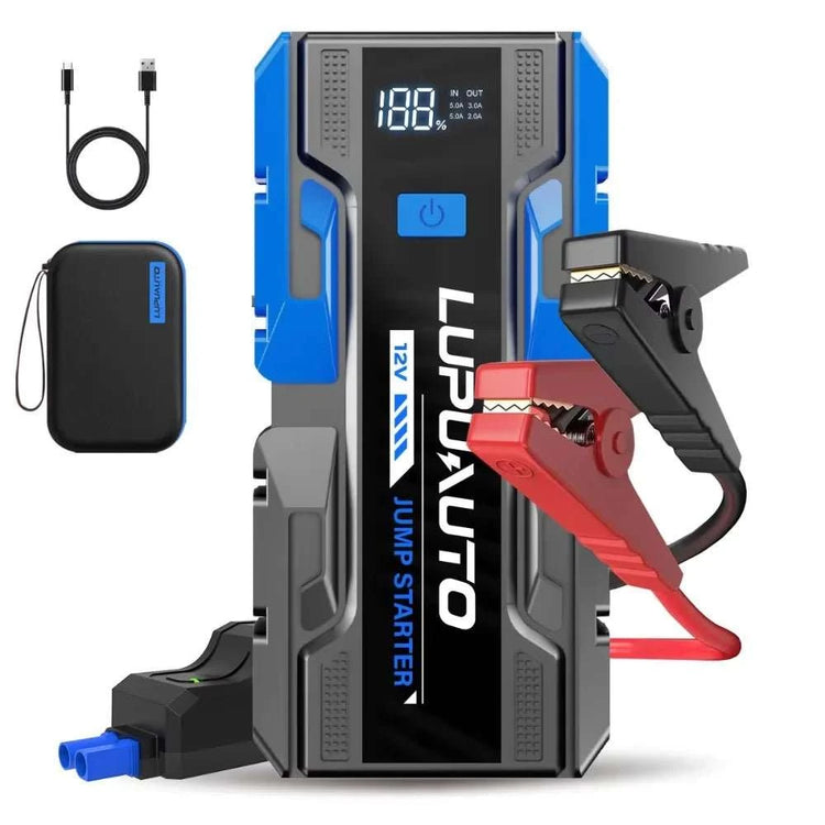 Booster Batterie Voiture 3000A 12V – Power Bank 8000mAh & Affichage LCD - Smiles shop