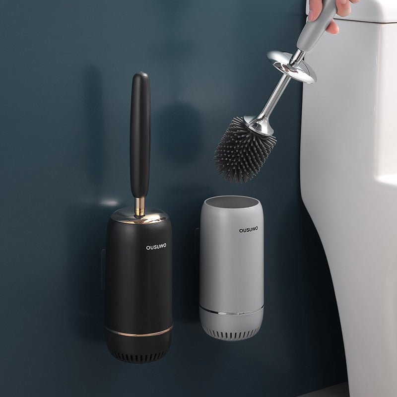Brosse WC Silicone – Support Mural, Hygiénique & Design - Smiles shop