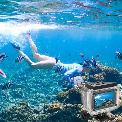 Caméra Action 4K UHD WiFi – Étanche 30m, Stabilisateur Gyro, Télécommande RF & Accessoires - Smiles shop