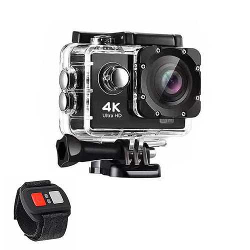 Caméra Action 4K UHD WiFi – Étanche 30m, Stabilisateur Gyro, Télécommande RF & Accessoires - Smiles shop