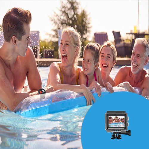 Caméra Action 4K UHD WiFi – Étanche 30m, Stabilisateur Gyro, Télécommande RF & Accessoires - Smiles shop