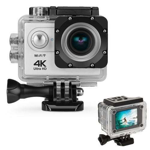 Caméra Action 4K UHD WiFi – Étanche 30m, Stabilisateur Gyro, Télécommande RF & Accessoires - Smiles shop