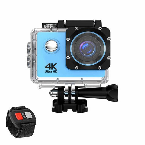 Caméra Action 4K UHD WiFi – Étanche 30m, Stabilisateur Gyro, Télécommande RF & Accessoires - Smiles shop