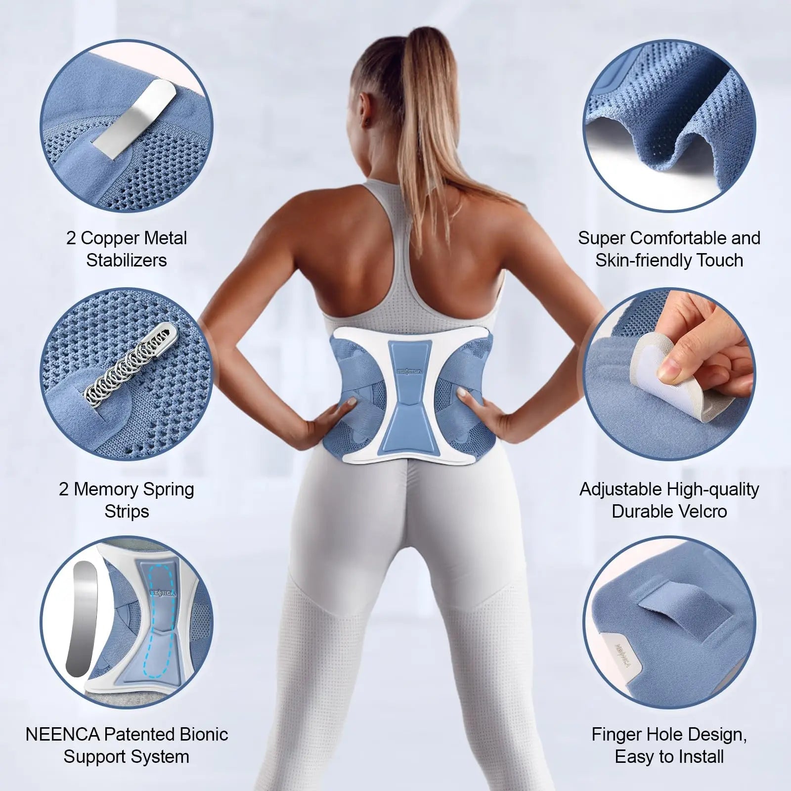 Ceinture Lombaire NEENCA – Soutien Lombaire Médical, Sciatalgie & Scoliose - Smiles shop