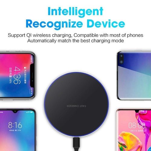 Chargeur Sans Fil Dragon W9 30W – Ultra-Fin 6,5mm, USB-C & Compatible iPhone 15 - Smiles shop