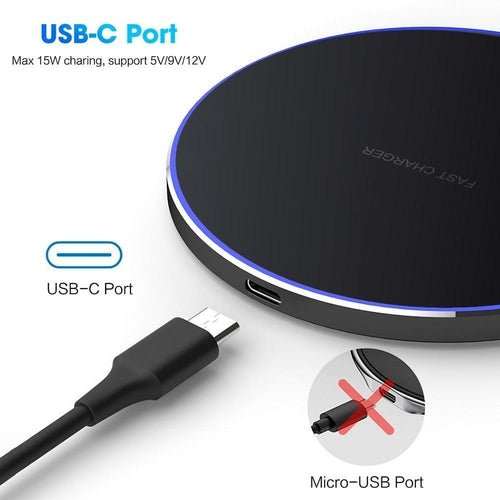 Chargeur Sans Fil Dragon W9 30W – Ultra-Fin 6,5mm, USB-C & Compatible iPhone 15 - Smiles shop