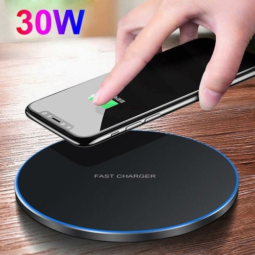 Chargeur Sans Fil Dragon W9 30W – Ultra-Fin 6,5mm, USB-C & Compatible iPhone 15 - Smiles shop