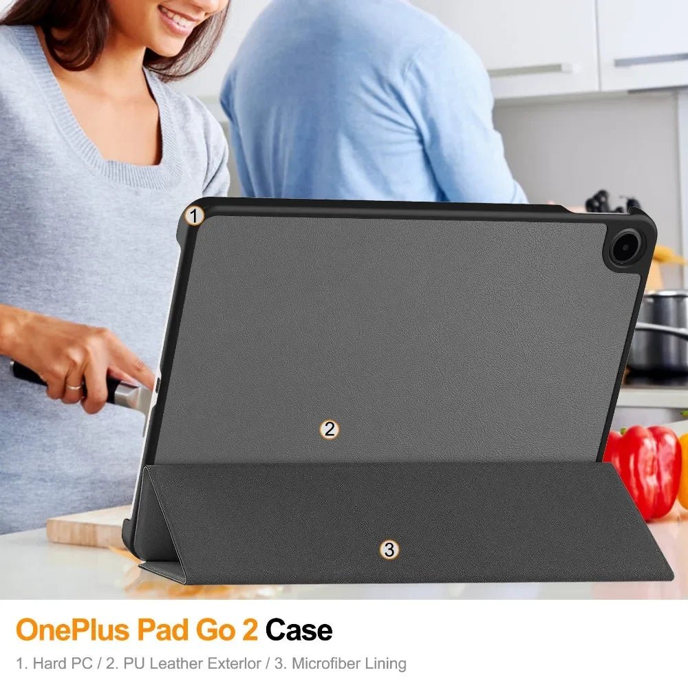 Coque Magnétique OnePlus Pad Go 2 / OPPO Pad Air 5 – Support Pliable & Veille Auto - Smiles shop