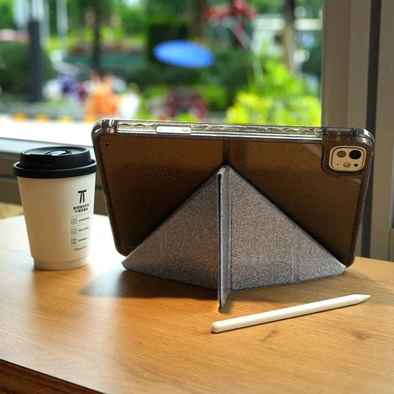 Coque Paillettes iPad – Support Multi-Angles Smart Cover - Smiles shop