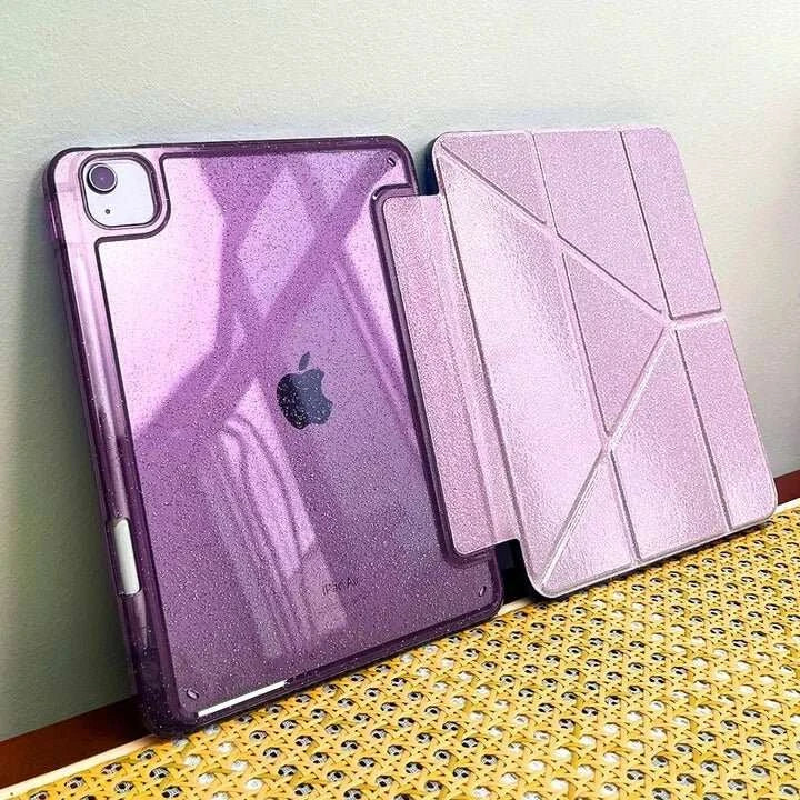 Coque Paillettes iPad – Support Multi-Angles Smart Cover - Smiles shop