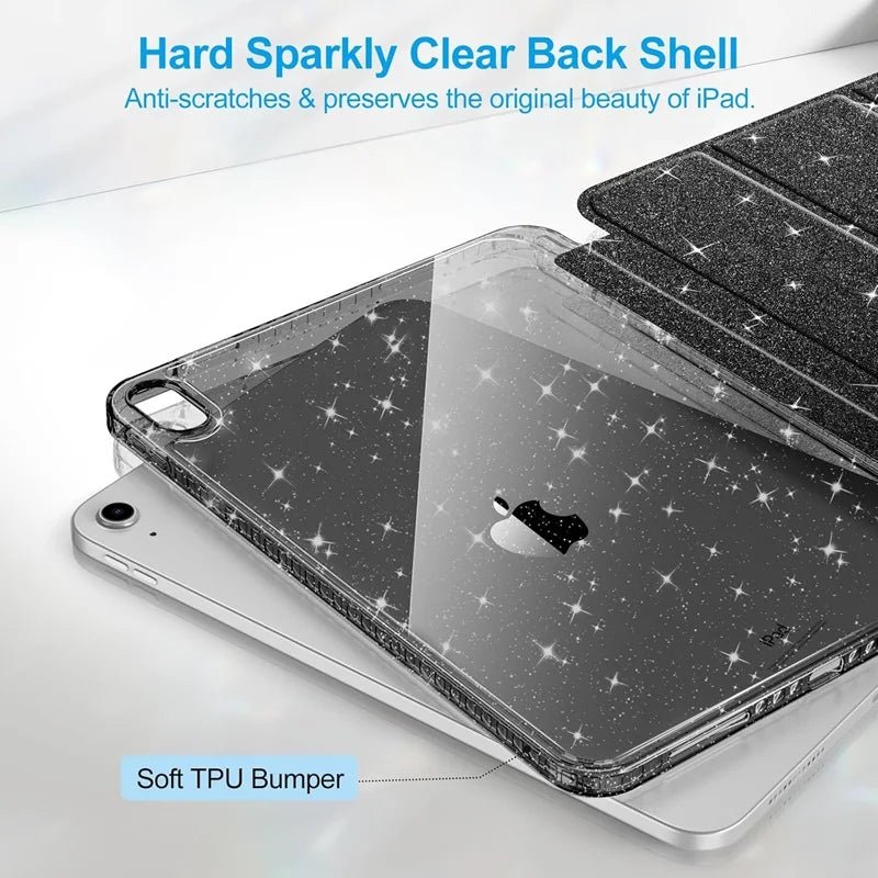 Coque Paillettes iPad – Support Multi-Angles Smart Cover - Smiles shop