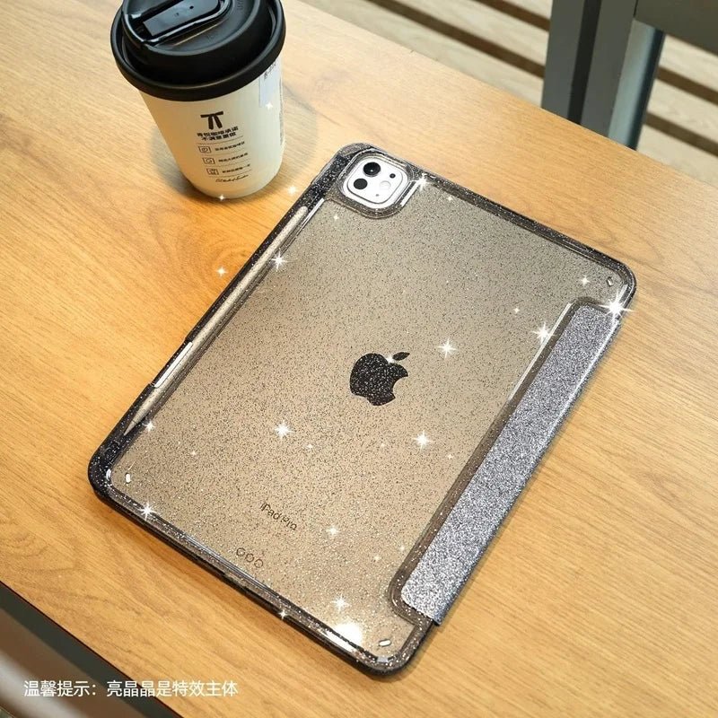 Coque Paillettes iPad – Support Multi-Angles Smart Cover - Smiles shop