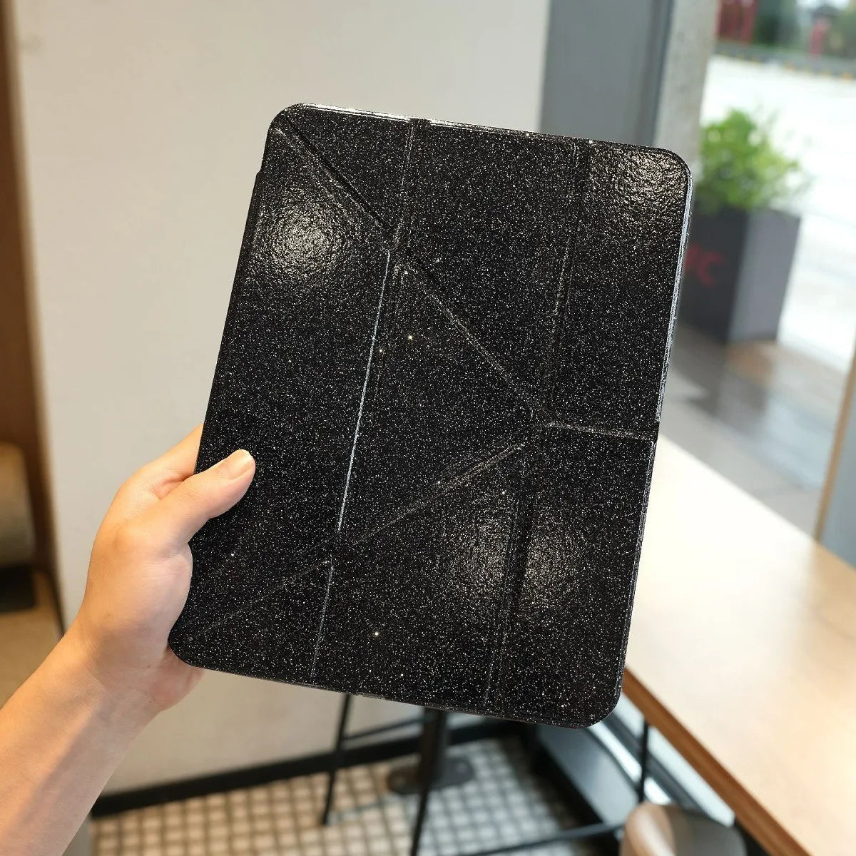 Coque Paillettes iPad – Support Multi-Angles Smart Cover - Smiles shop
