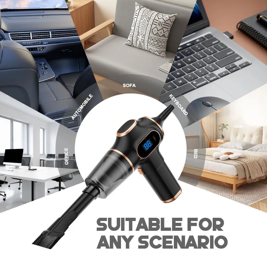 Cordless Car Vacuum Cleaner – 95000PA High Power Handheld - Smiles shop