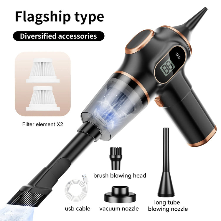 Cordless Car Vacuum Cleaner – 95000PA High Power Handheld - Smiles shop