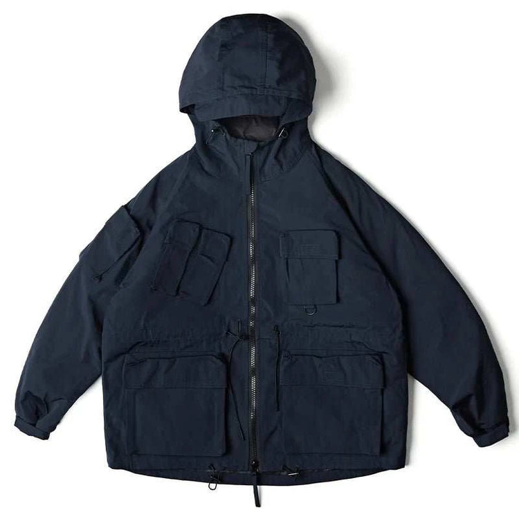 Doudoune Cargo Homme 90% Duvet – Capuche, Coupe-Vent & Style Harajuku Hiver - Smiles shop