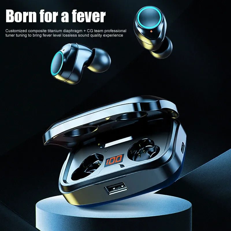 Écouteurs Bluetooth 5.0 TWS – Son 9D Stéréo & Boîtier 3500mAh - Smiles shop