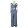 Ensemble 2 Pièces Femme – Top & Jean Floral Taille Haute - Smiles shop