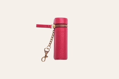 Étui Rouge à Lèvres en Cuir Véritable – Fixable sur Sac, Compact & Chic - Smiles shop