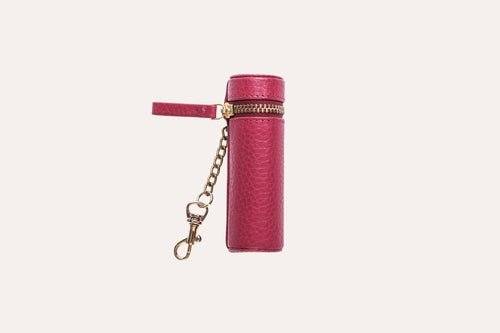 Étui Rouge à Lèvres en Cuir Véritable – Fixable sur Sac, Compact & Chic - Smiles shop