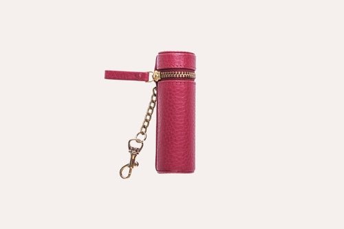Étui Rouge à Lèvres en Cuir Véritable – Fixable sur Sac, Compact & Chic - Smiles shop