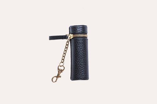 Étui Rouge à Lèvres en Cuir Véritable – Fixable sur Sac, Compact & Chic - Smiles shop