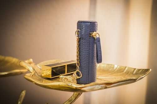 Étui Rouge à Lèvres en Cuir Véritable – Fixable sur Sac, Compact & Chic - Smiles shop