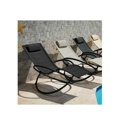 Fauteuil Zéro Gravité Pliable Arcadia – Bascule, Acier, Filet PVC Résistant, 125kg, Extérieur - Smiles shop