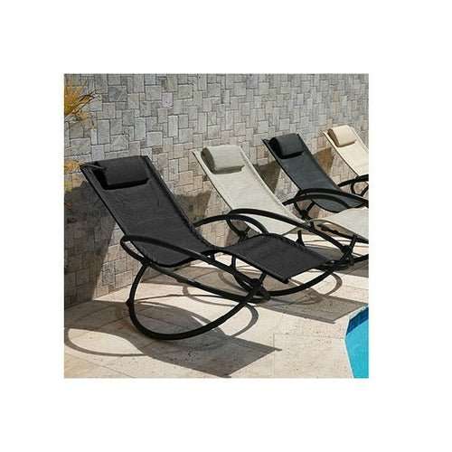 Fauteuil Zéro Gravité Pliable Arcadia – Bascule, Acier, Filet PVC Résistant, 125kg, Extérieur - Smiles shop