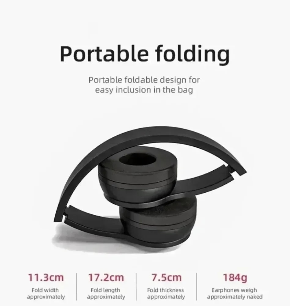 Foldable Bluetooth Headphones - Smiles shop
