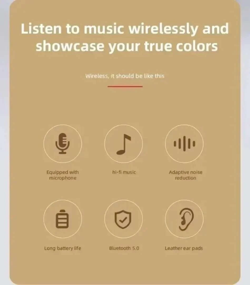 Foldable Bluetooth Headphones - Smiles shop