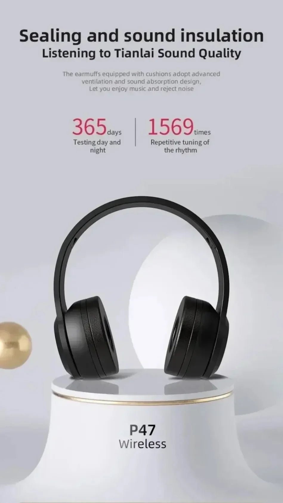 Foldable Bluetooth Headphones - Smiles shop