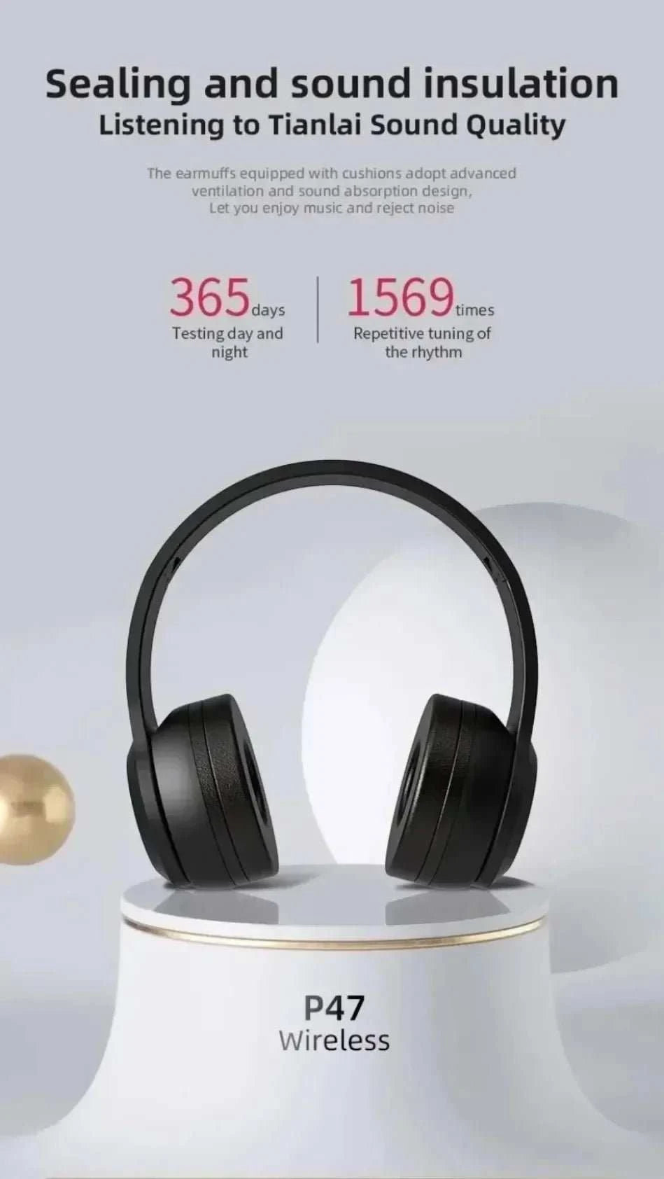 Foldable Bluetooth Headphones - Smiles shop