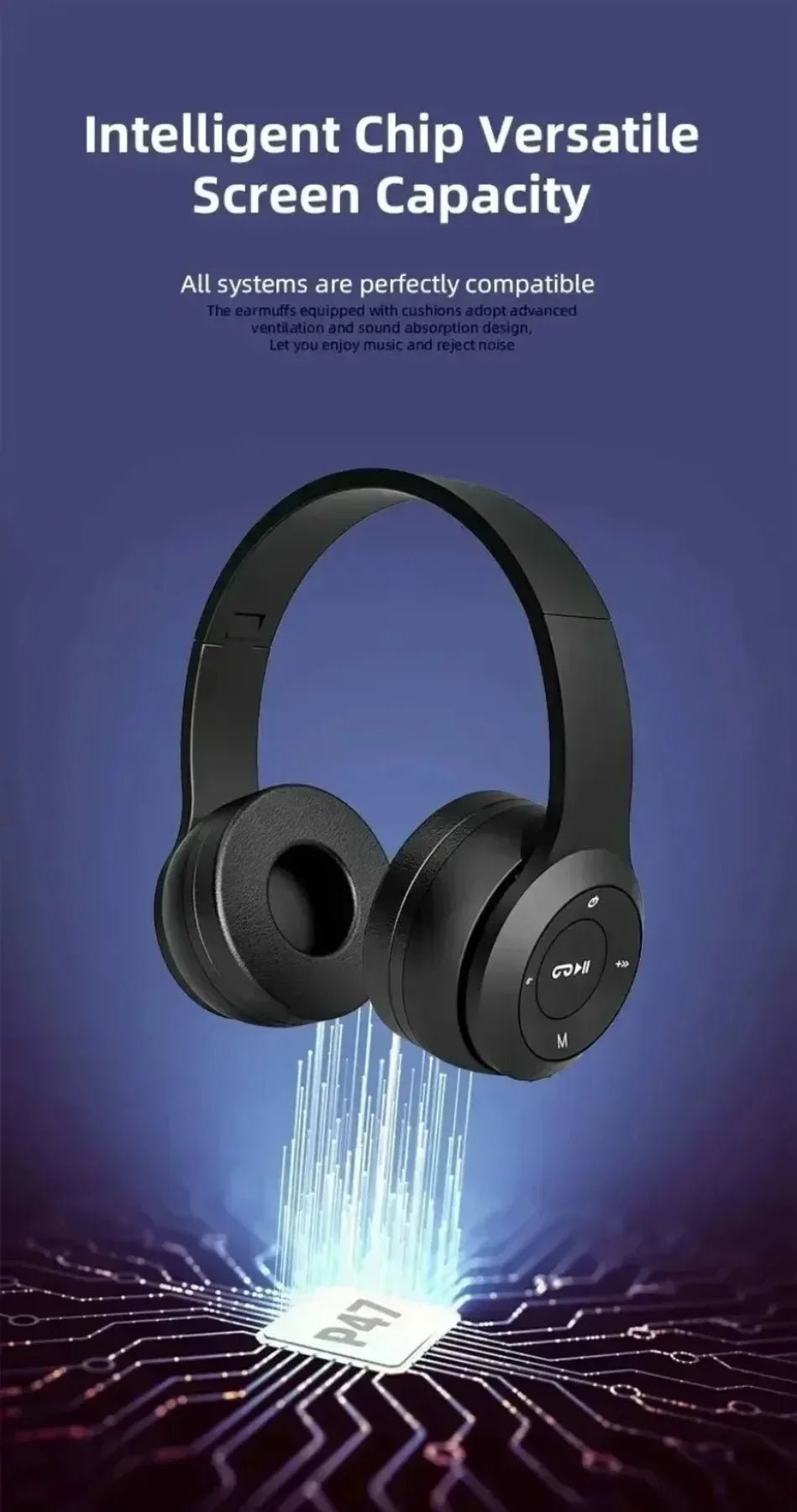 Foldable Bluetooth Headphones - Smiles shop