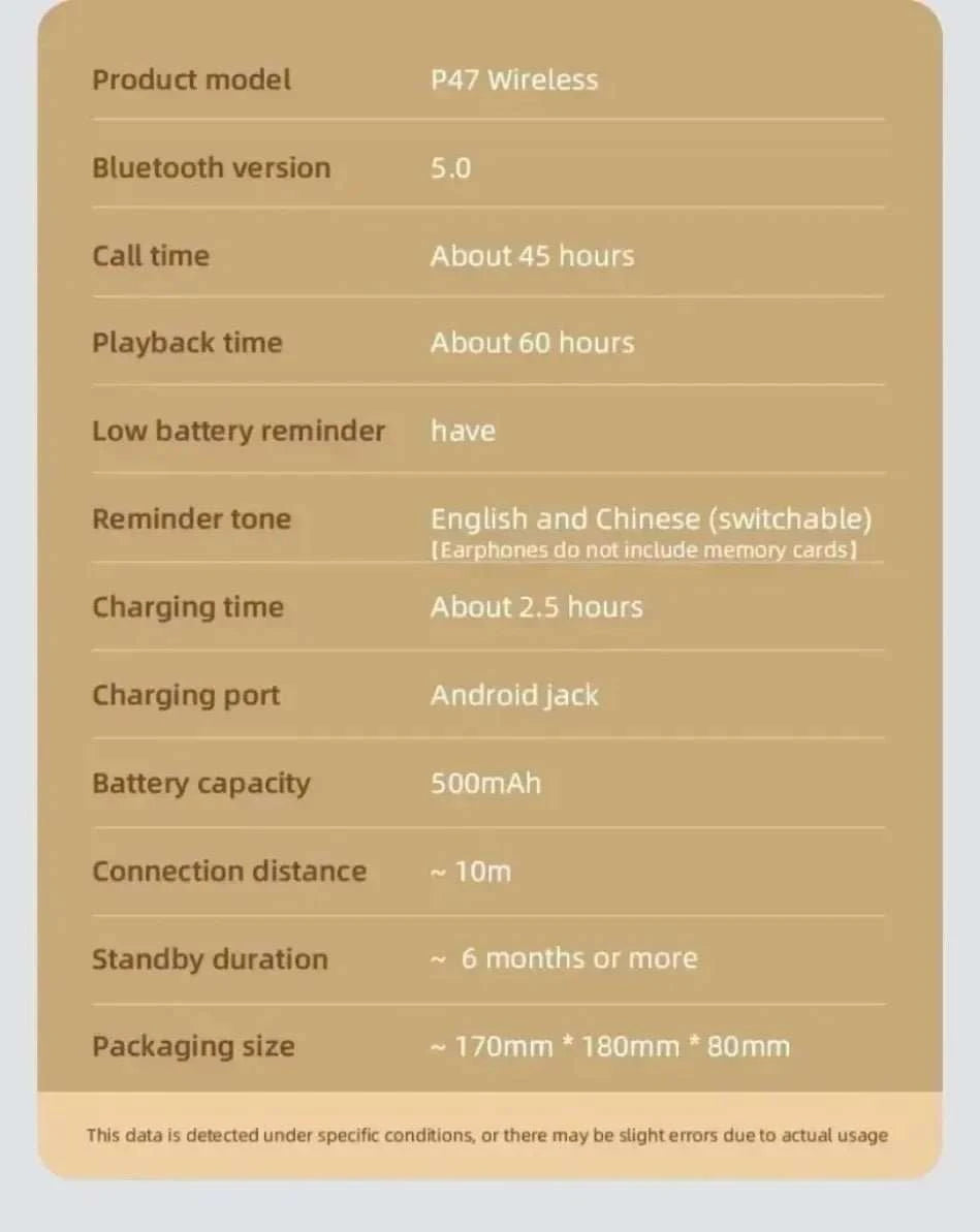 Foldable Bluetooth Headphones - Smiles shop