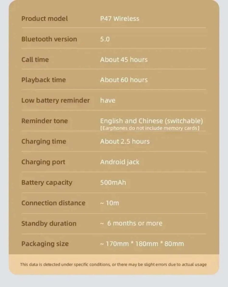 Foldable Bluetooth Headphones - Smiles shop